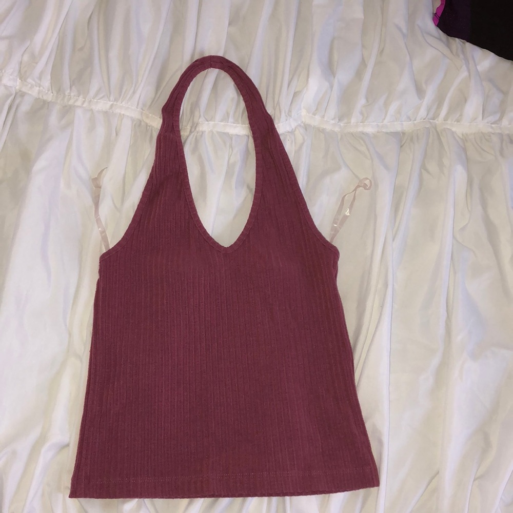 Pink/purple halter top